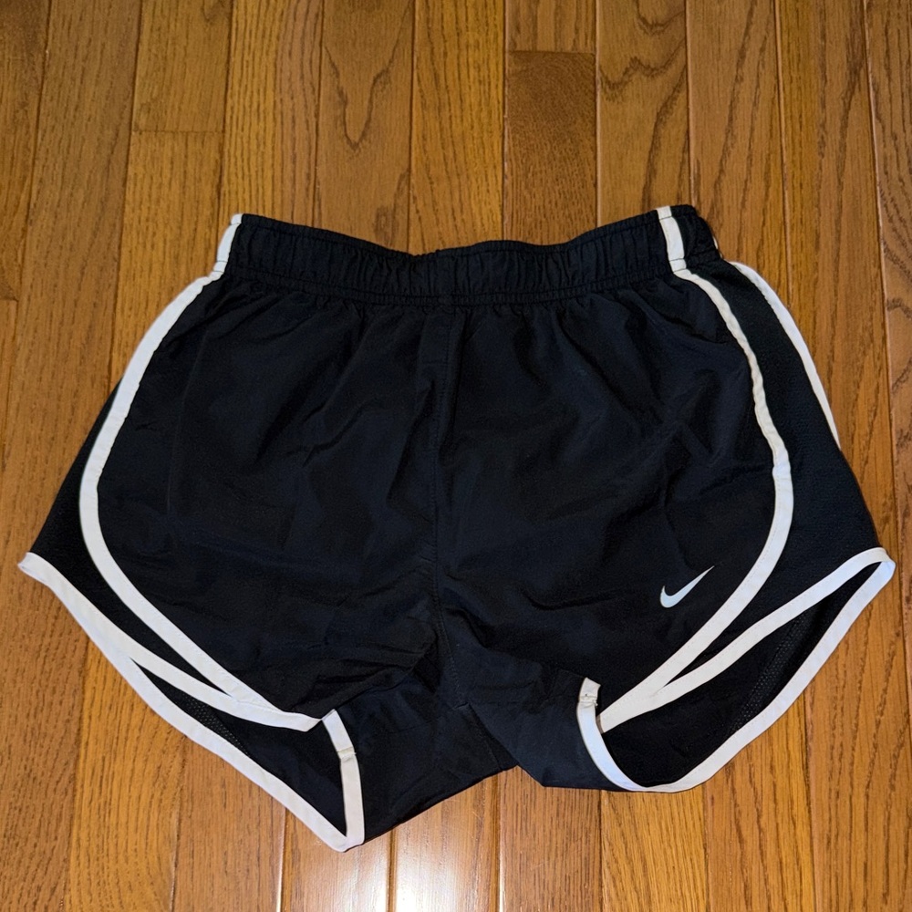 Nike Black Running Shorts with White Trim
